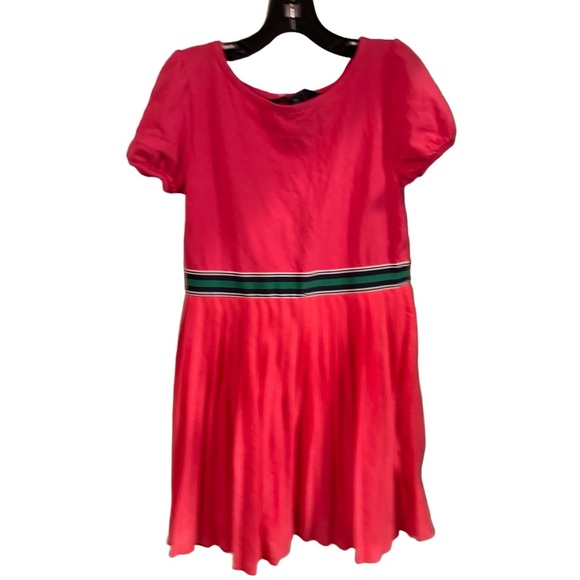 Polo Ralph Lauren Dress Main Street Pink Size 6X Pleated Lined - Picture 1 of 9